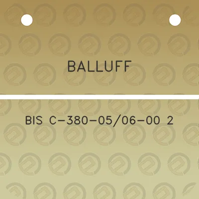 balluff-bis-c-380-0506-00-2