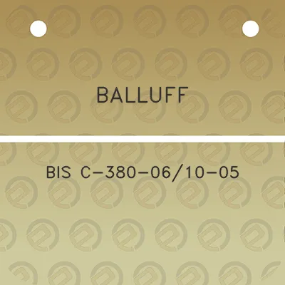 balluff-bis-c-380-0610-05