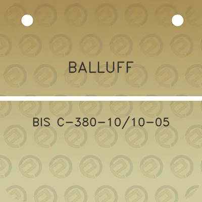 balluff-bis-c-380-1010-05