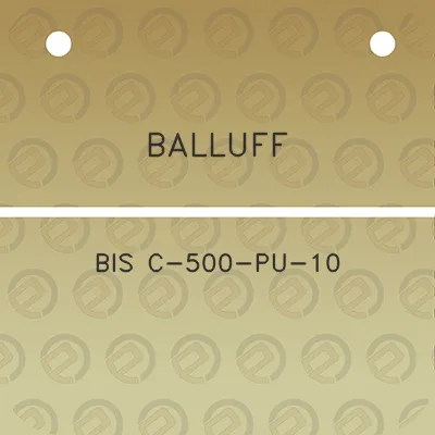 balluff-bis-c-500-pu-10