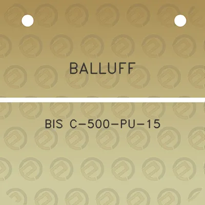 balluff-bis-c-500-pu-15