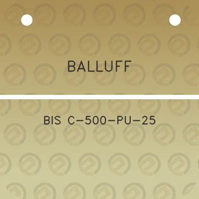 balluff-bis-c-500-pu-25