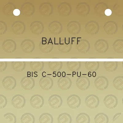 balluff-bis-c-500-pu-60