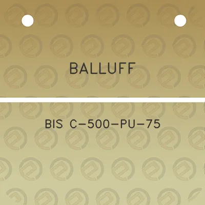 balluff-bis-c-500-pu-75