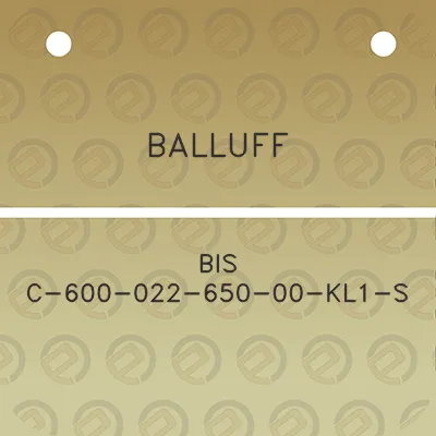 balluff-bis-c-600-022-650-00-kl1-s