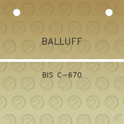 balluff-bis-c-670