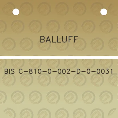 balluff-bis-c-810-0-002-d-0-0031