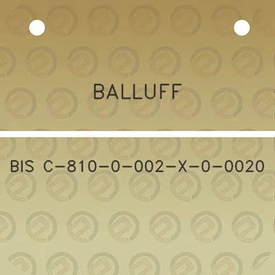 balluff-bis-c-810-0-002-x-0-0020