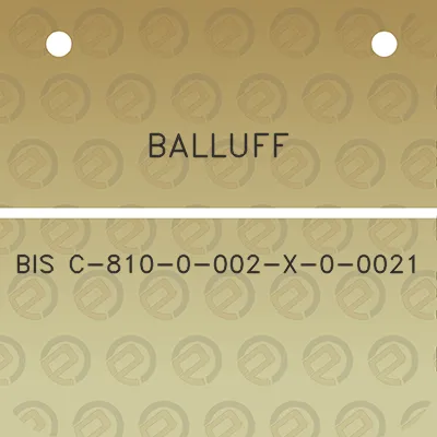 balluff-bis-c-810-0-002-x-0-0021