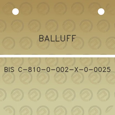 balluff-bis-c-810-0-002-x-0-0025