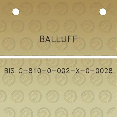 balluff-bis-c-810-0-002-x-0-0028