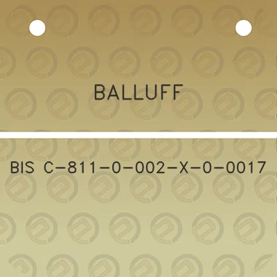 balluff-bis-c-811-0-002-x-0-0017