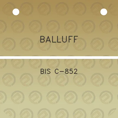 balluff-bis-c-852