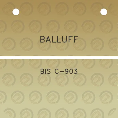 balluff-bis-c-903