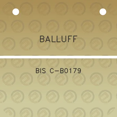 balluff-bis-c-b0179