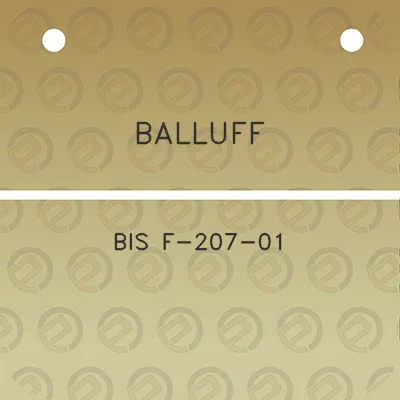 balluff-bis-f-207-01