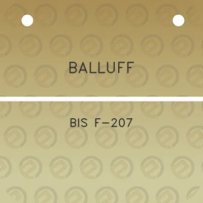 balluff-bis-f-207