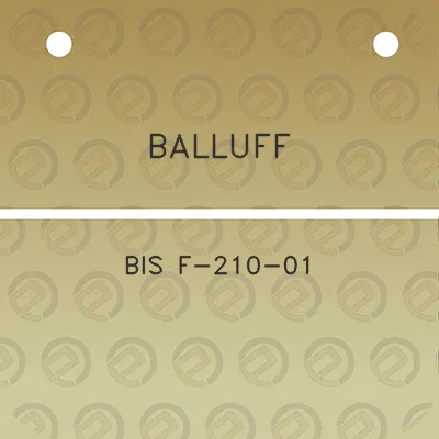 balluff-bis-f-210-01