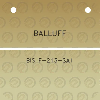 balluff-bis-f-213-sa1