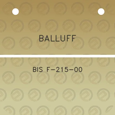 balluff-bis-f-215-00