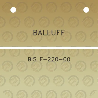 balluff-bis-f-220-00