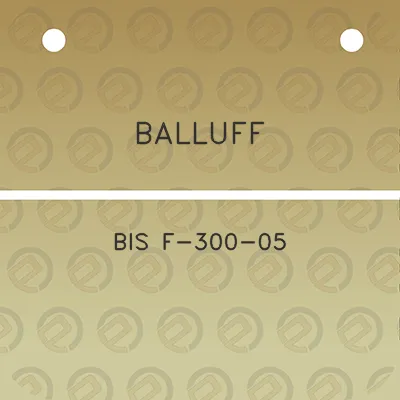 balluff-bis-f-300-05