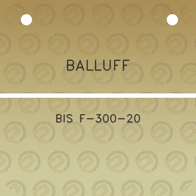 balluff-bis-f-300-20