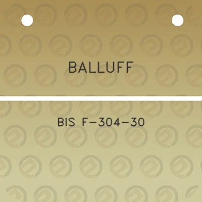 balluff-bis-f-304-30