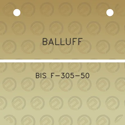 balluff-bis-f-305-50