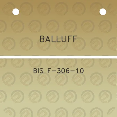 balluff-bis-f-306-10