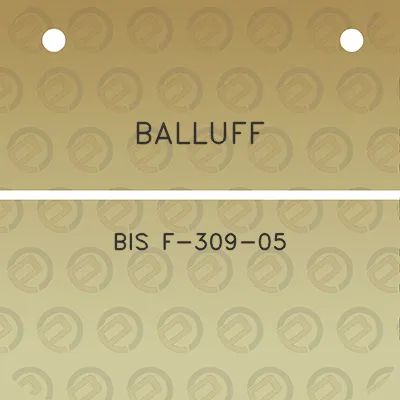 balluff-bis-f-309-05