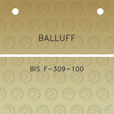 balluff-bis-f-309-100