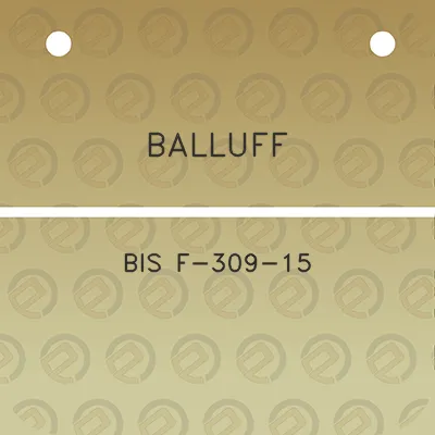 balluff-bis-f-309-15