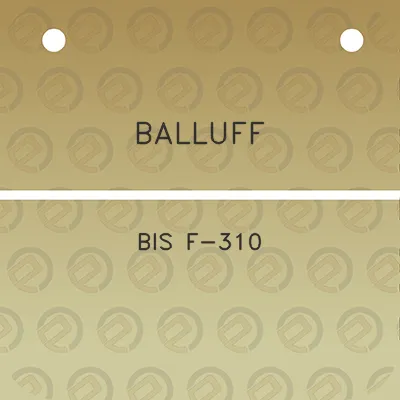 balluff-bis-f-310