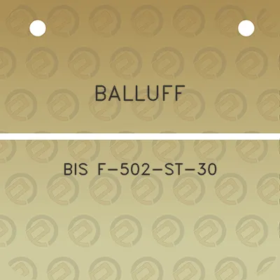 balluff-bis-f-502-st-30