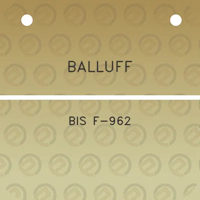 balluff-bis-f-962