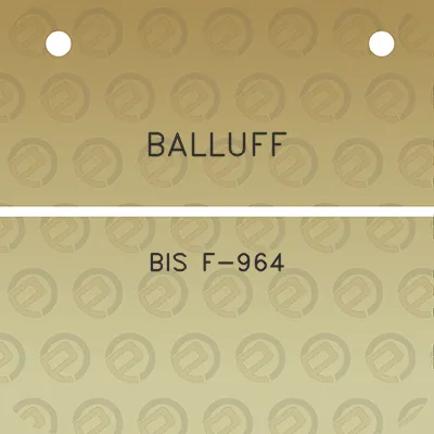 balluff-bis-f-964