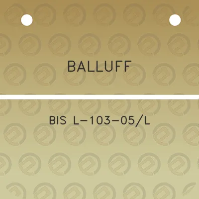 balluff-bis-l-103-05l