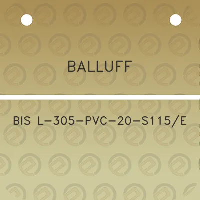 balluff-bis-l-305-pvc-20-s115e