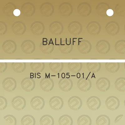 balluff-bis-m-105-01a