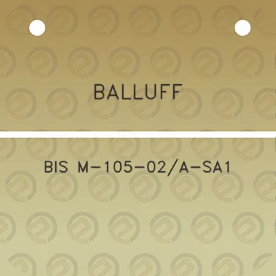 balluff-bis-m-105-02a-sa1