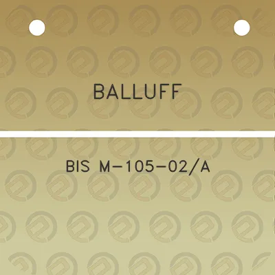 balluff-bis-m-105-02a