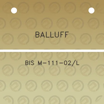 balluff-bis-m-111-02l