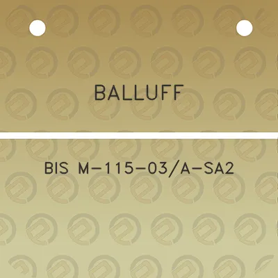 balluff-bis-m-115-03a-sa2