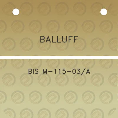 balluff-bis-m-115-03a