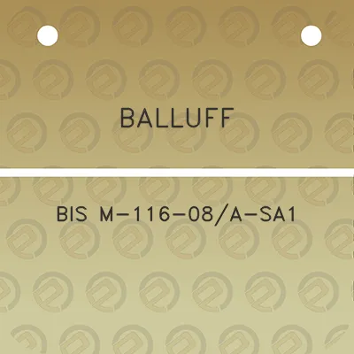 balluff-bis-m-116-08a-sa1