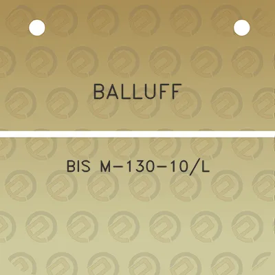 balluff-bis-m-130-10l