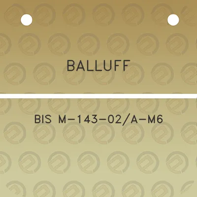 balluff-bis-m-143-02a-m6