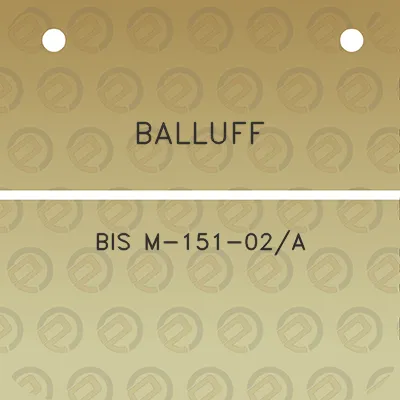 balluff-bis-m-151-02a