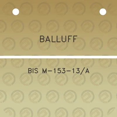 balluff-bis-m-153-13a